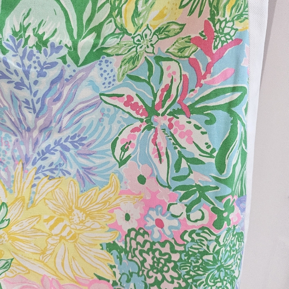 LILLY PULITZER Beckler Stretch  Shift Dress In Multi Bright Delight Patch - Picture 12 of 16